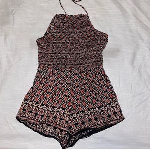 Tied Open Back Romper